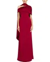 Emma Way Solid Maxi Dress In Red