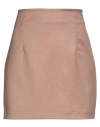 Emma Em...ma Woman Mini Skirt Camel Size Xs Polyester, Viscose, Elastane