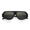 Emmanuelle Khanh Black Ozone Acetate Sunglasses In Multi