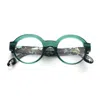 Emmanuelle Khanh Ek 1502 1983 Verde/sencha Nacre Glasses In Green