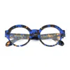 Emmanuelle Khanh Ek 1502 91 Havana Blu/bleu Mochete Glasses In Blue