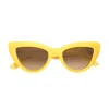 Emmanuelle Khanh Emmanuel Kahn Cherry 754 Glossy Soleil/giallo Sunglasses In Yellow