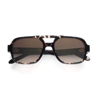 Emmanuelle Khanh Emmanuel Kahn Hero 430 Bio Rose/ Havana Marrone Rosa Sunglasses In Brown