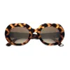 Emmanuelle Khanh Emmanuel Kahn Love 820 Tartarugato/ecaille Fleur Sunglasses In Brown