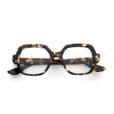 Emmanuelle Khanh Equinox 55 Nero/noir Orange Glasses In Black