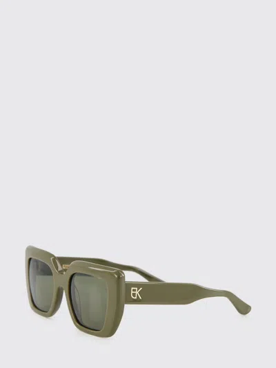 Emmanuelle Khanh Foxy Square-frame Bio-nylon Sunglasses In Green