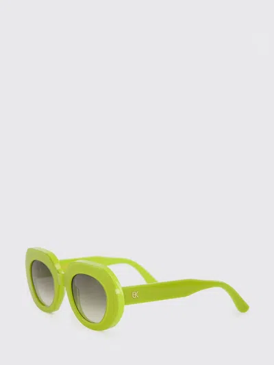 Emmanuelle Khanh Love Rounded Cat-eye Sunglasses In Green