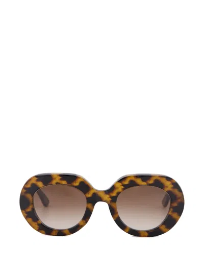 Emmanuelle Khanh Love Sunglasses In Brown