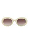Emmanuelle Khanh Oval-frame Sunglasses