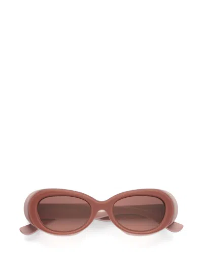Emmanuelle Khanh Oval Frame Sunglasses In Pink