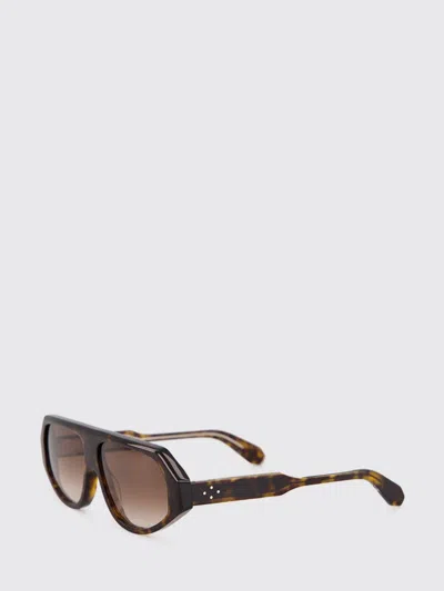 Emmanuelle Khanh Ozone Rectangular Tortoiseshell Acetate Sunglasses In Brown