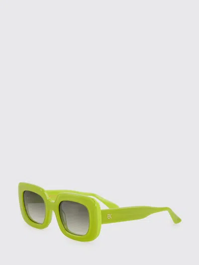 Emmanuelle Khanh Pamela Square-frame Acetate Sunglasses In Green