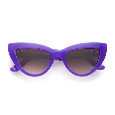 Emmanuelle Khanh Purple Cherry Cat-eye Sunglasses