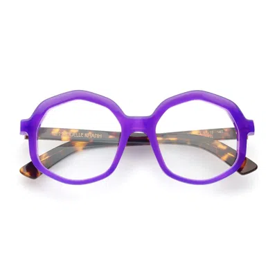 Emmanuelle Khanh Purple Corso Bio-nylon Geometric Sunglasses