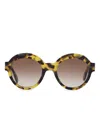Emmanuelle Khanh Round-frame Sunglasses In Brown