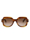 Emmanuelle Khanh Square-frame Sunglasses In Brown