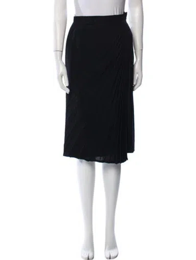 Pre-owned Emmanuelle Khanh Wool Knee-length Skirt In Blue