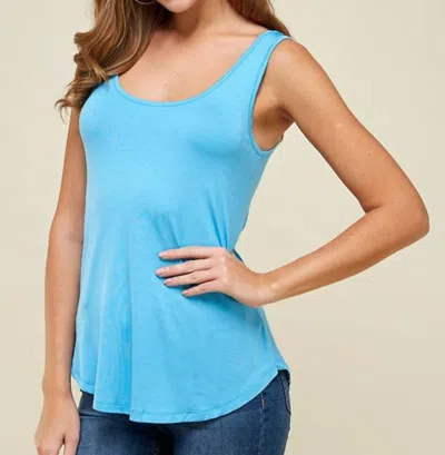 Emmas Closet Modal Tank Top In Sky Blue