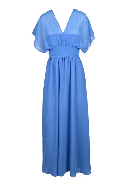 Emme By Marella Blue Polyester Women Dress