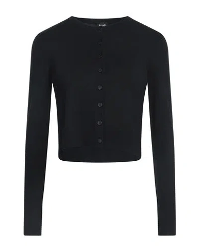 Emme By Marella Woman Cardigan Black Size Xl Viscose, Polyamide