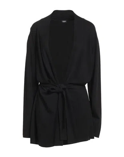 Emme By Marella Woman Cardigan Black Size Xl Viscose, Polyamide