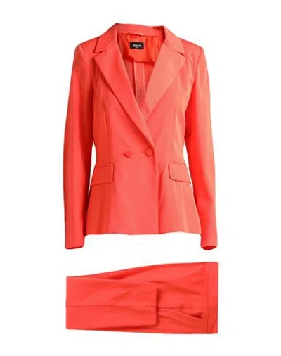 Emme By Marella Woman Co-ord Orange Size 8 Polyester, Viscose, Elastane