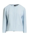 Emme By Marella Woman Jacket Sky Blue Size 10 Polyester, Viscose, Elastane