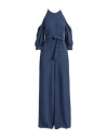 Emme By Marella Woman Jumpsuit Navy Blue Size 10 Polyester