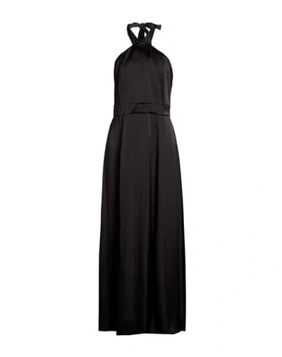 Emme By Marella Woman Maxi Dress Black Size 10 Polyester