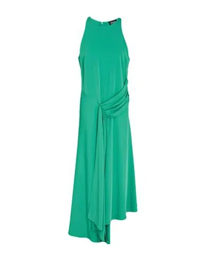 Emme By Marella Woman Maxi Dress Green Size 10 Polyester, Elastane In Blue