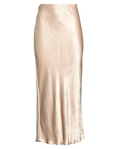 Emme By Marella Woman Maxi Skirt Light Brown Size 2 Acetate