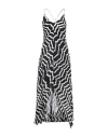Emme By Marella Woman Midi Dress Black Size 8 Polyester In Black