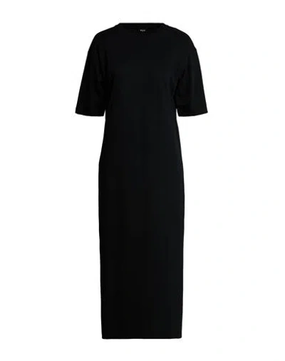 Emme By Marella Woman Midi Dress Black Size S Cotton