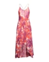 Emme By Marella Woman Midi Dress Coral Size 10 Polyester In Red