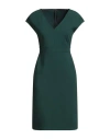 Emme By Marella Woman Midi Dress Dark Green Size 8 Polyester, Viscose, Elastane In Green