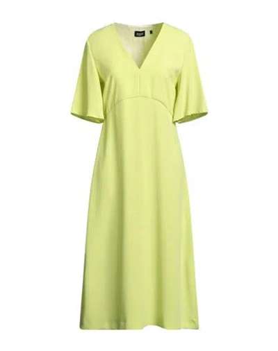 Emme By Marella Woman Midi Dress Lime Green Size 10 Polyester