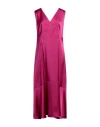 Emme By Marella Woman Midi Dress Magenta Size 14 Polyester