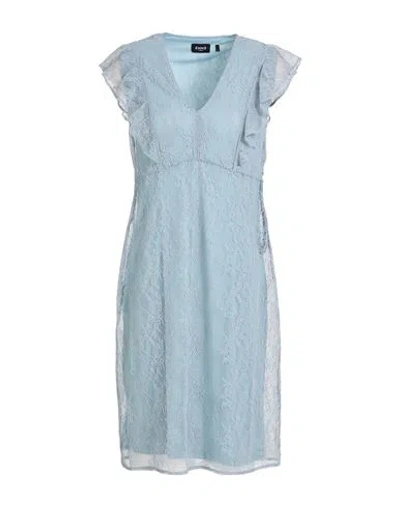 Emme By Marella Woman Midi Dress Pastel Blue Size M Polyester