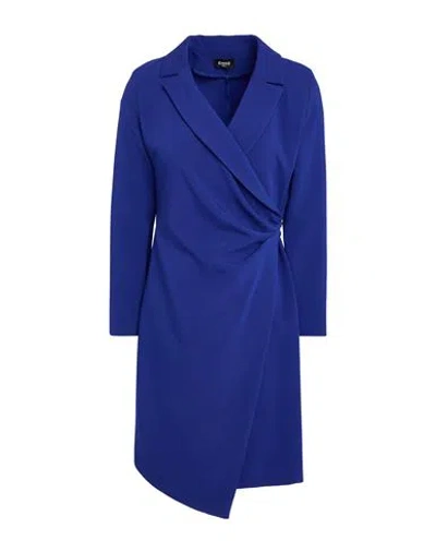 Emme By Marella Woman Mini Dress Bright Blue Size 8 Polyester, Viscose, Elastane