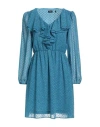 Emme By Marella Woman Mini Dress Deep Teal Size 8 Polyester