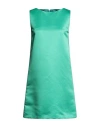 Emme By Marella Woman Mini Dress Green Size 10 Polyester
