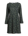 Emme By Marella Woman Mini Dress Military Green Size L Polyester, Elastane In Green