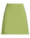 Emme By Marella Woman Mini Skirt Light Green Size 10 Polyester In Green