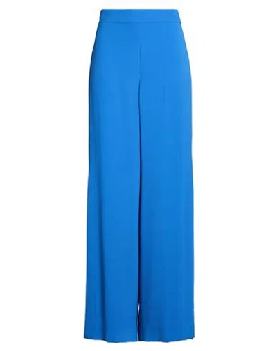 Emme By Marella Woman Pants Azure Size 8 Polyester In Blue