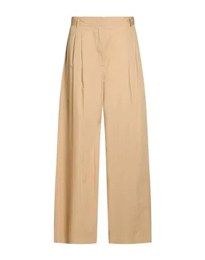 Emme By Marella Woman Pants Beige Size 10 Cotton