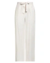 Emme By Marella Woman Pants Beige Size 12 Viscose, Linen