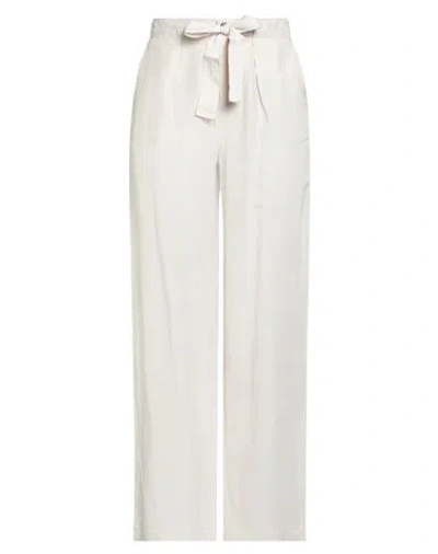 Emme By Marella Woman Pants Beige Size 12 Viscose, Linen
