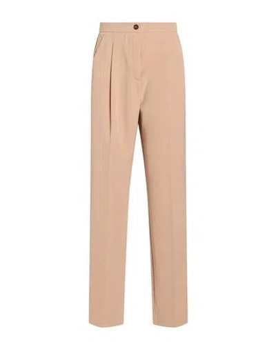 Emme By Marella Woman Pants Beige Size 4 Polyester, Elastane