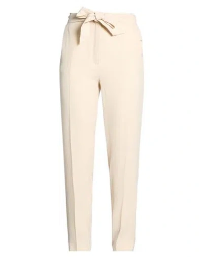 Emme By Marella Woman Pants Beige Size 4 Polyester, Elastane In Neutral