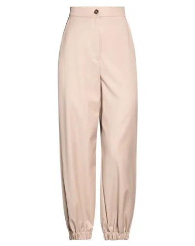 Emme By Marella Woman Pants Beige Size 4 Polyester, Viscose, Elastane In Neutral